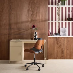 Secretaria em aço laminado, 1 gaveta