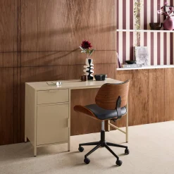 Secretaria em aço laminado, 1 gaveta
