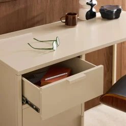 Secretaria em aço laminado, 1 gaveta