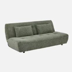 Sofá-cama conversível em tecido chenille, 3 lugares