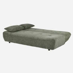 Sofá-cama conversível em tecido chenille, 3 lugares