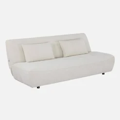 Sofá-cama conversível em tecido chenille, 3 lugares