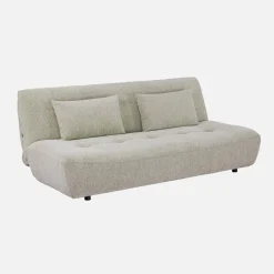 Sofá-cama conversível em tecido chenille, 3 lugares