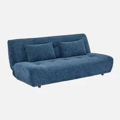 Sofá-cama conversível em tecido chenille, 3 lugares