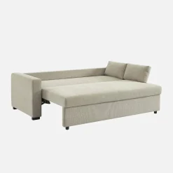Sofá-cama conversível em tecido, 3 lugares