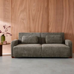 Sofá-cama conversível em tecido, 3 lugares