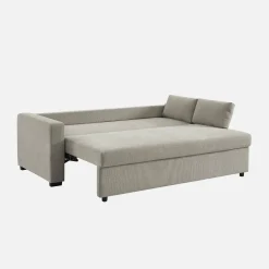 Sofá-cama conversível em tecido, 3 lugares