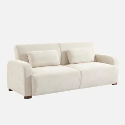 Sofá-cama conversível em tecido, 3 lugares