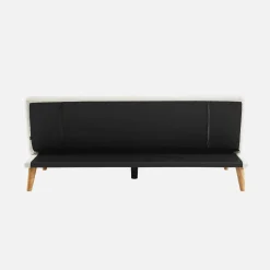 Sofá-cama conversível em tecido bouclé, 3 lugares