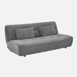 Sofá-cama conversível em tecido chenille, 3 lugares