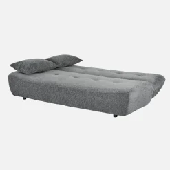 Sofá-cama conversível em tecido chenille, 3 lugares