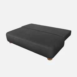 Sofá-cama conversível em veludo canelado, 3 lugares
