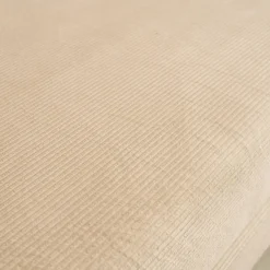 Sofá-cama conversível em veludo canelado com estrutura cromada, 3 lugares