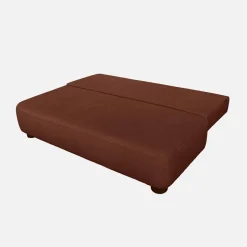 Sofá-cama conversível em veludo canelado, 3 lugares
