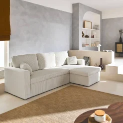 Sofá-cama de canto conversível, 3 lugares