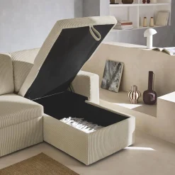 Sofá-cama de canto conversível, 3 lugares