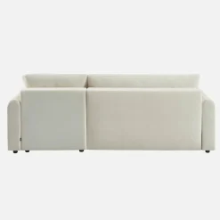 Sofá-cama de canto reversível com arrumação, 3 lugares