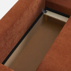 Sofá-cama de canto reversível com arrumação, 3 lugares