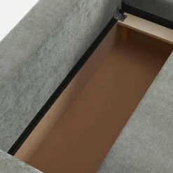 Sofá-cama de canto reversível com arrumação, 3 lugares
