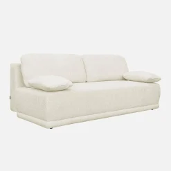 Sofá-cama em tecido bouclé, 3 lugares