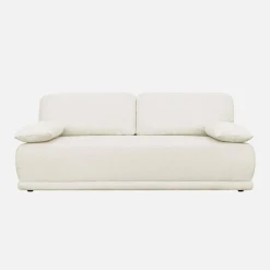 Sofá-cama em tecido bouclé, 3 lugares