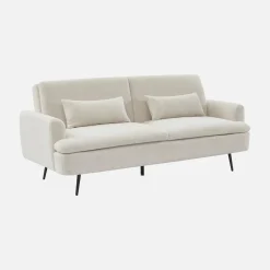 Sofá-cama em tecido bouclé, 2-3 lugares