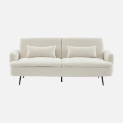 Sofá-cama em tecido bouclé, 2-3 lugares