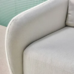 Sofá-cama em tecido chenille, 3 lugares