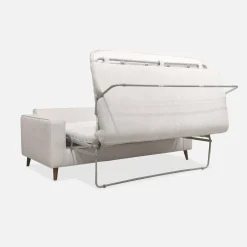Sofá-cama em tecido com colchão, 3 lugares