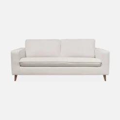 Sofá-cama em tecido com colchão, 3 lugares