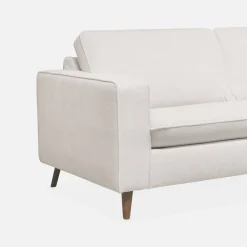 Sofá-cama em tecido com colchão, 3 lugares