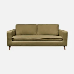 Sofá-cama em tecido com colchão, 3 lugares