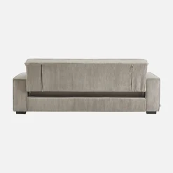 Sofá-cama em veludo canelado grosso, 3 lugares