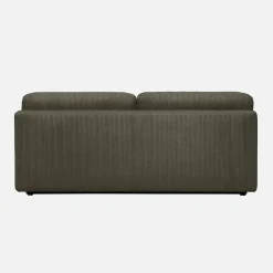 Sofá-cama em veludo canelado, 3 lugares
