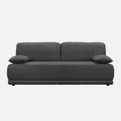 Sofá-cama em veludo canelado, 3 lugares