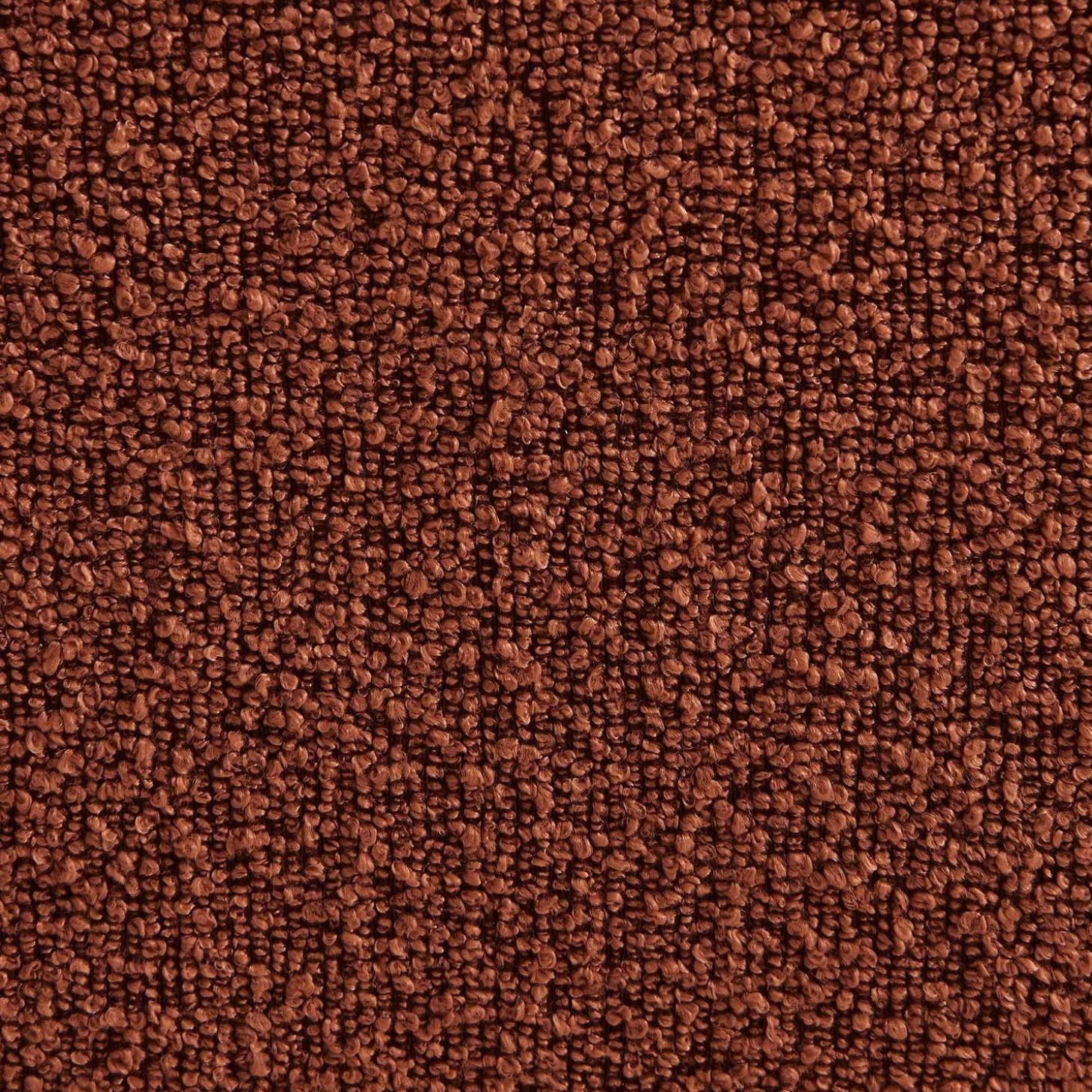 Sofá de canto modular com apoio para os pés em tecido bouclé, 5 lugares
