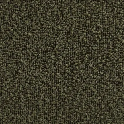 Sofá de canto modular com apoio para os pés em tecido bouclé, 5 lugares