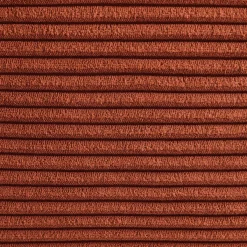 Sofá de canto modular com apoio para os pés em veludo canelado, 5 lugares