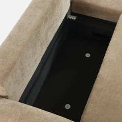Sofá de canto reversível com chaise longue, cama e baú, 3 lugares