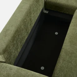 Sofá de canto reversível com chaise longue, cama e baú, 3 lugares