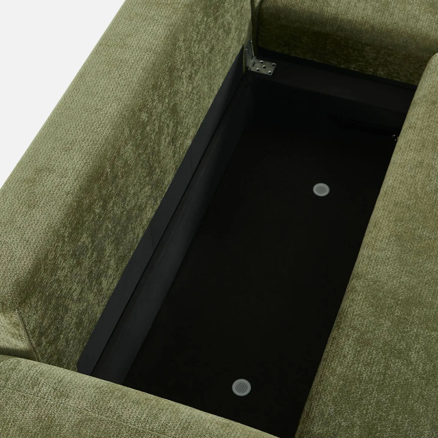 Sofá de canto reversível com chaise longue, cama e baú, 3 lugares