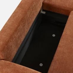 Sofá de canto reversível com chaise longue, cama e baú, 3 lugares