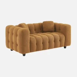 Sofá em tecido bouclé, 2 lugares