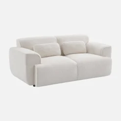 Sofá em tecido bouclé, 2 lugares