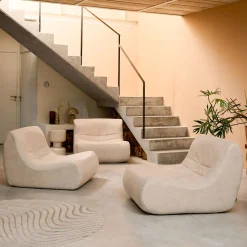 Sofá modular de veludo de 3 lugares