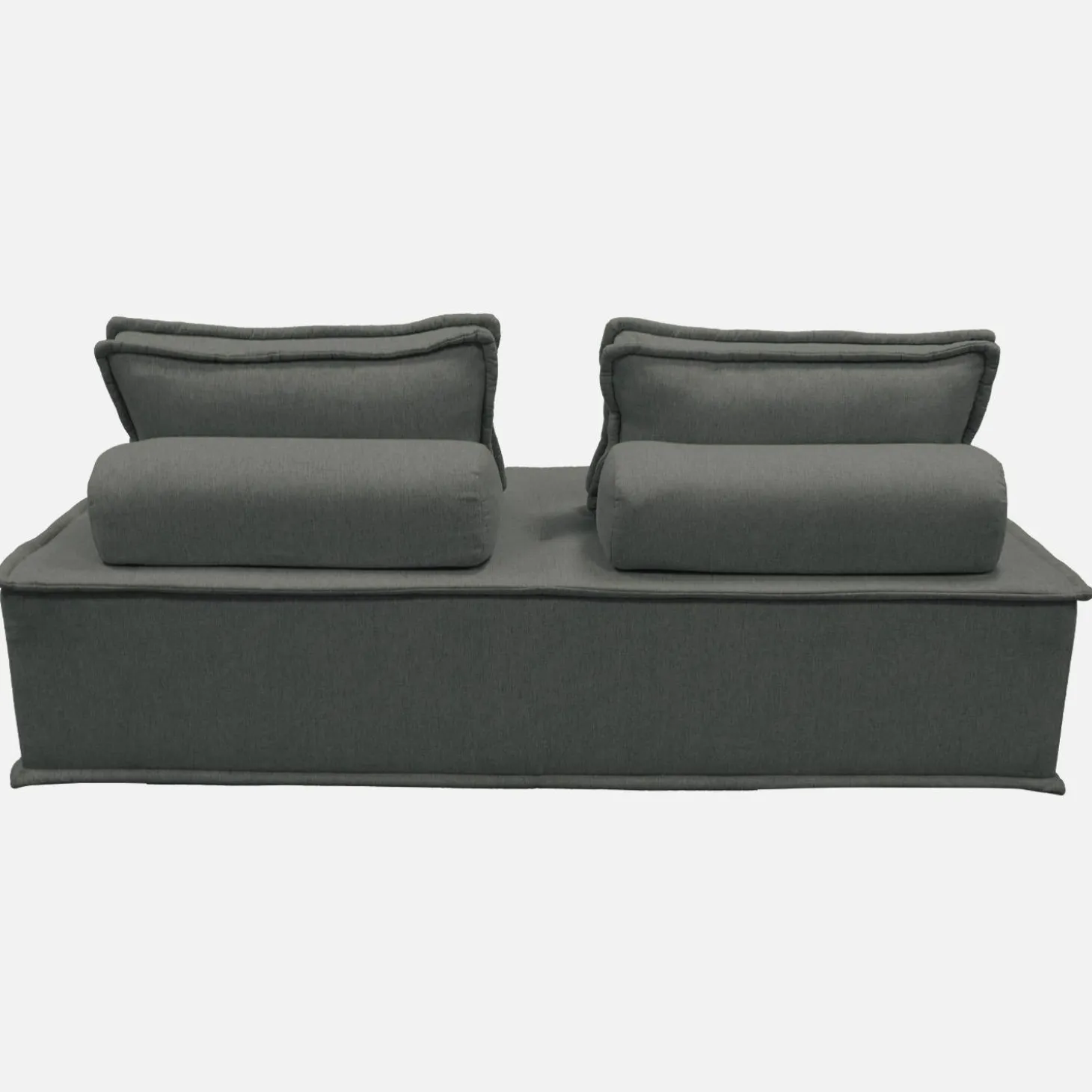 Sofá modular em tecido alcochoado, 4 lugares