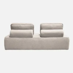Sofá modular em tecido boucle de 4 lugares