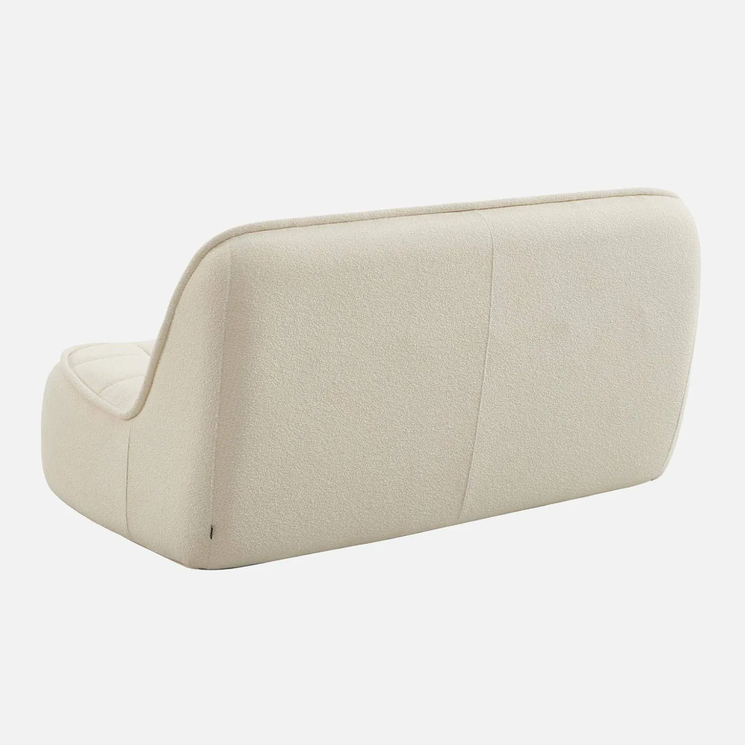Sofá modular em tecido bouclé, 2 lugares