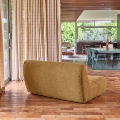 Sofá modular em tecido bouclé, 2 lugares