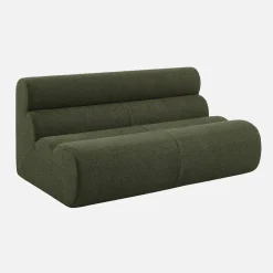 Sofá modular em tecido bouclé, 2 lugares